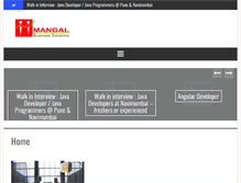 Tablet Screenshot of mangaljobs.com